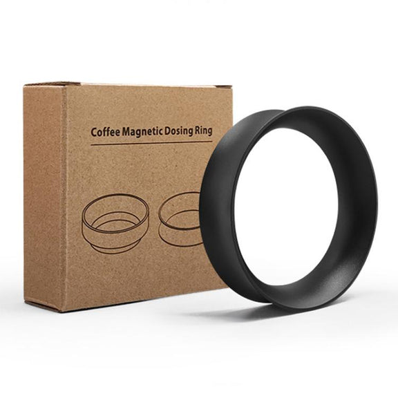 51mm Heightened Coffee Handle Powder Catch Magnetic Ring(Black)