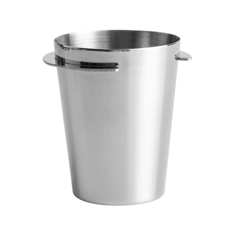Thickened Coffee Catchers Espresso Machine Handle Catch Tool, Style: 53mm Stainless Steel Mirror