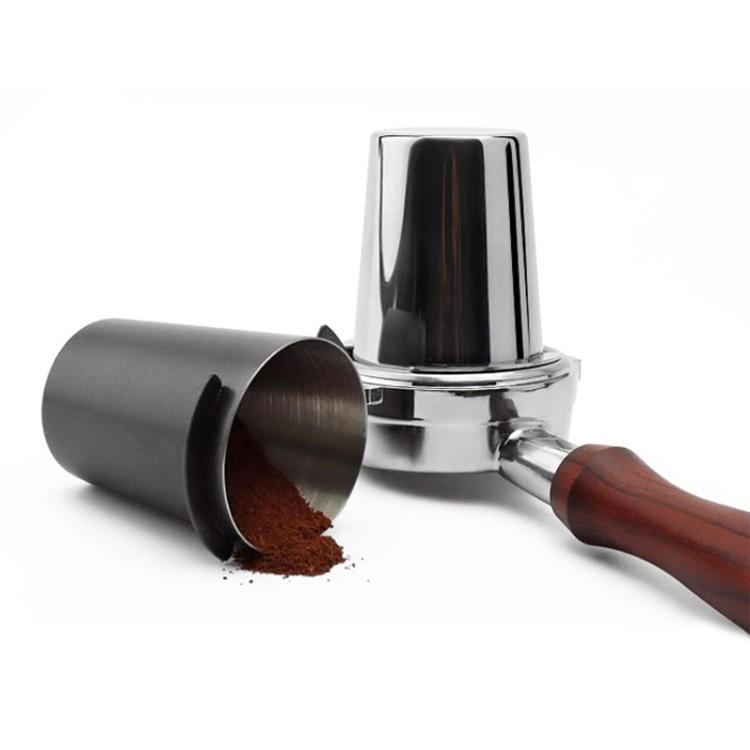 Thickened Coffee Catchers Espresso Machine Handle Catch Tool, Style: 58mm Stainless Steel Mirror