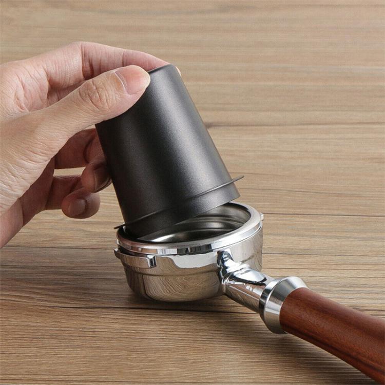 Thickened Coffee Catchers Espresso Machine Handle Catch Tool, Style: 58mm Stainless Steel Mirror