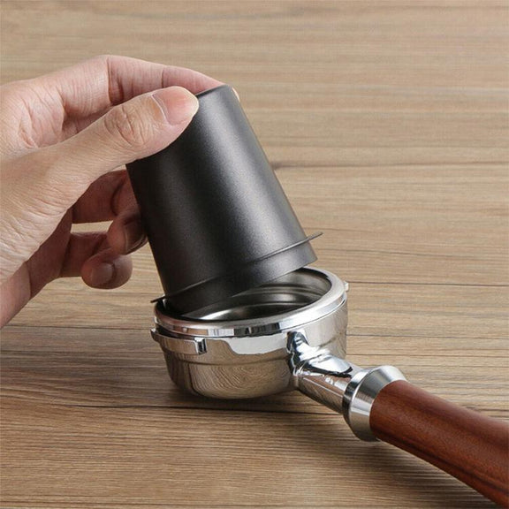 Thickened Coffee Catchers Espresso Machine Handle Catch Tool, Style: 58mm Stainless Steel Mirror