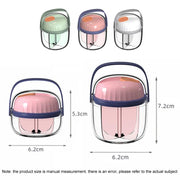 Portable Pill Box Sealed Water-resistant Pill Dispenser Drugs Medicine Organizer Dispenser Box, Color: Small Gray