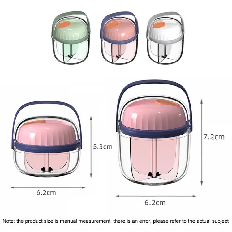 Portable Pill Box Sealed Water-resistant Pill Dispenser Drugs Medicine Organizer Dispenser Box, Color: Small Gray
