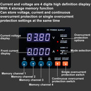 SUGON 3005D 4 Digital Display Power Supply Meter High Power Regulated Power Supply EU Plug
