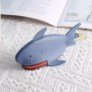 Hallmo Universal Shark-Shaped Key Protective Cover Multifunctional Car Key Storage Bag, Color: Dark Blue