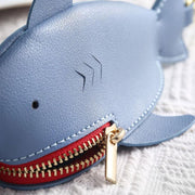 Hallmo Universal Shark-Shaped Key Protective Cover Multifunctional Car Key Storage Bag, Color: Light Blue