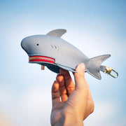 Hallmo Universal Shark-Shaped Key Protective Cover Multifunctional Car Key Storage Bag, Color: Light Blue
