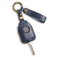 Hallmo For Peugeot Django 150 Motorcycle Natural Cowhide Key Protective Cover(Blue) - free shipping - PMc TechLife - Order now!