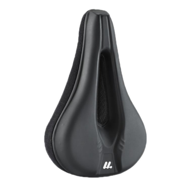 WEST BIKING Bicycle Riding Thickened Sponge PU Leather Soft Seat Cushion Cover(Black)