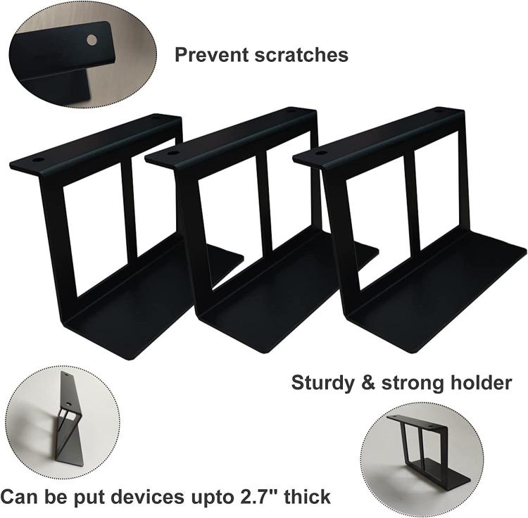 Under Desk Laptop Tablet Mini PC Storage Stand Metal Invisible Tray Rack, Height: 4.8cm