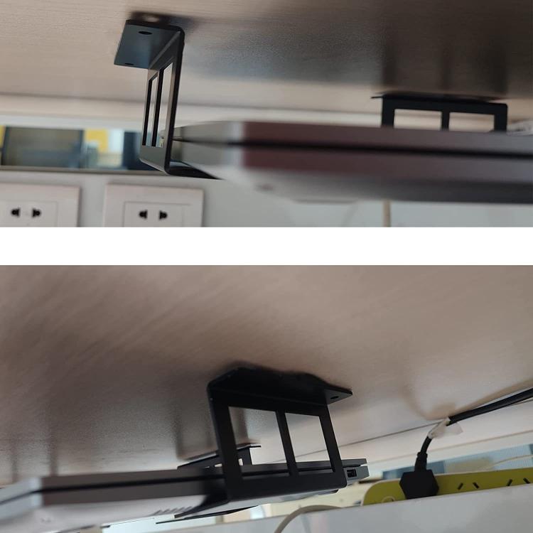 Under Desk Laptop Tablet Mini PC Storage Stand Metal Invisible Tray Rack, Height: 4.8cm