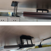 Under Desk Laptop Tablet Mini PC Storage Stand Metal Invisible Tray Rack, Height: 4.8cm