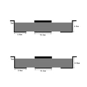 Under Desk Laptop Tablet Mini PC Storage Stand Metal Invisible Tray Rack, Height: 4.8cm