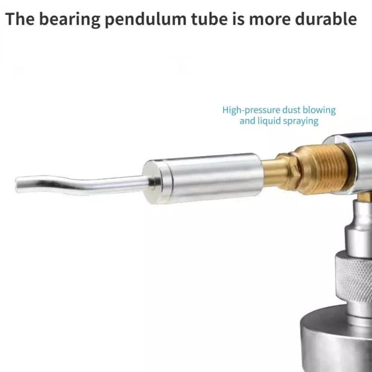 Car Interior Cleaning Tool Metal Bearing Rotating Core Accessories, Style: Short