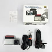 G71 HD 1080P Three-Lens 2.0-Inch Infrared Night Vision Driving Recorder, Spec: No WIFI
