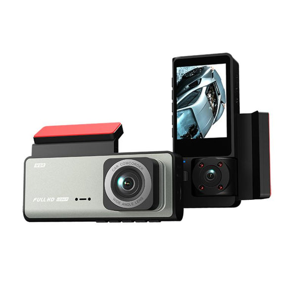 G71 HD 1080P Three-Lens 2.0-Inch Infrared Night Vision Driving Recorder, Spec: No WIFI