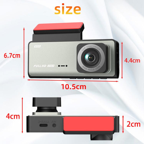 G71 HD 1080P Three-Lens 2.0-Inch Infrared Night Vision Driving Recorder, Spec: WIFI Connection