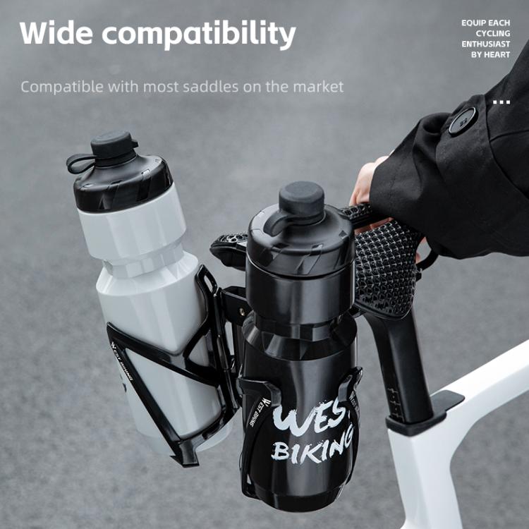 WEST BIKING Bicycle Saddle Adapter Extension Bottle Holder(Black)