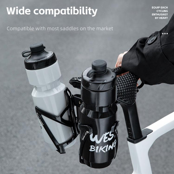 WEST BIKING Bicycle Saddle Adapter Extension Bottle Holder(Black)