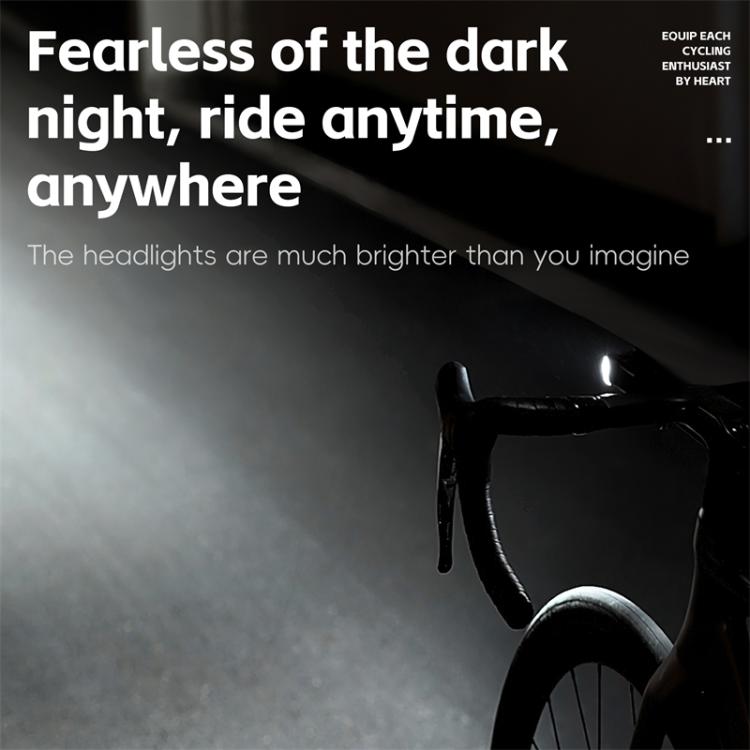 WEST BIKING Bicycle Water-resistant TYPE-C Rechargeable High-Brightness Headlight, Style: Digital Battery Display