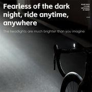 WEST BIKING Bicycle Water-resistant TYPE-C Rechargeable High-Brightness Headlight, Style: Digital Battery Display