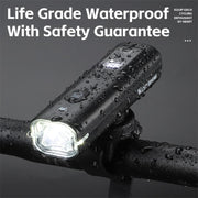WEST BIKING Bicycle Water-resistant TYPE-C Rechargeable High-Brightness Headlight, Style: Digital Battery Display