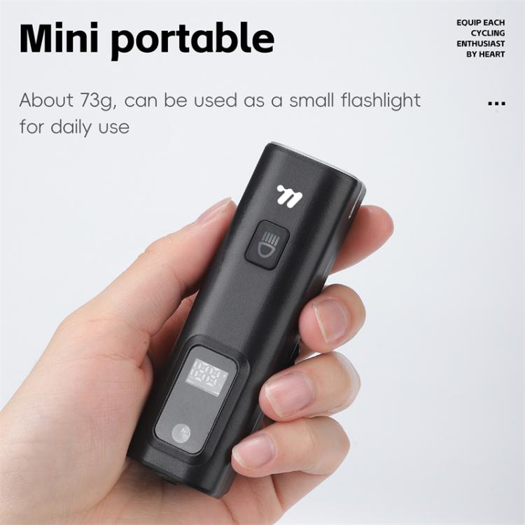 WEST BIKING Bicycle Water-resistant TYPE-C Rechargeable High-Brightness Headlight, Style: Digital Battery Display