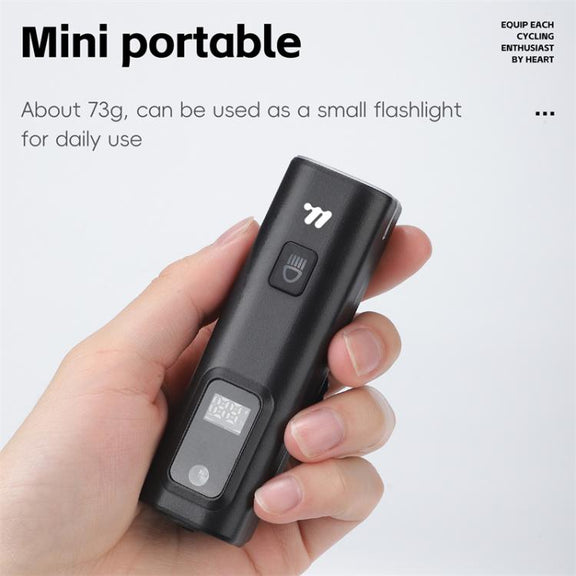 WEST BIKING Bicycle Water-resistant TYPE-C Rechargeable High-Brightness Headlight, Style: Digital Battery Display