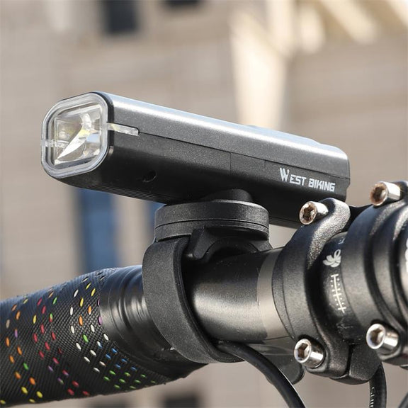 WEST BIKING Bicycle Water-resistant TYPE-C Rechargeable High-Brightness Headlight, Style: Digital Battery Display