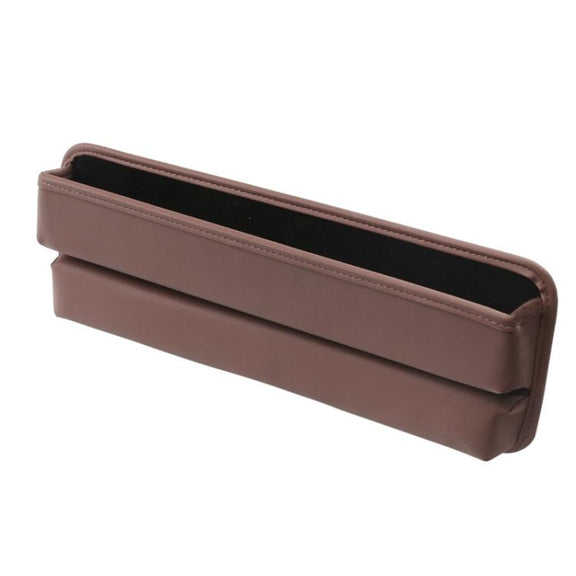 3311 2-in-1 Car Seat Gap Storage Box Gap Plug Strip Car Supplies(Brown)
