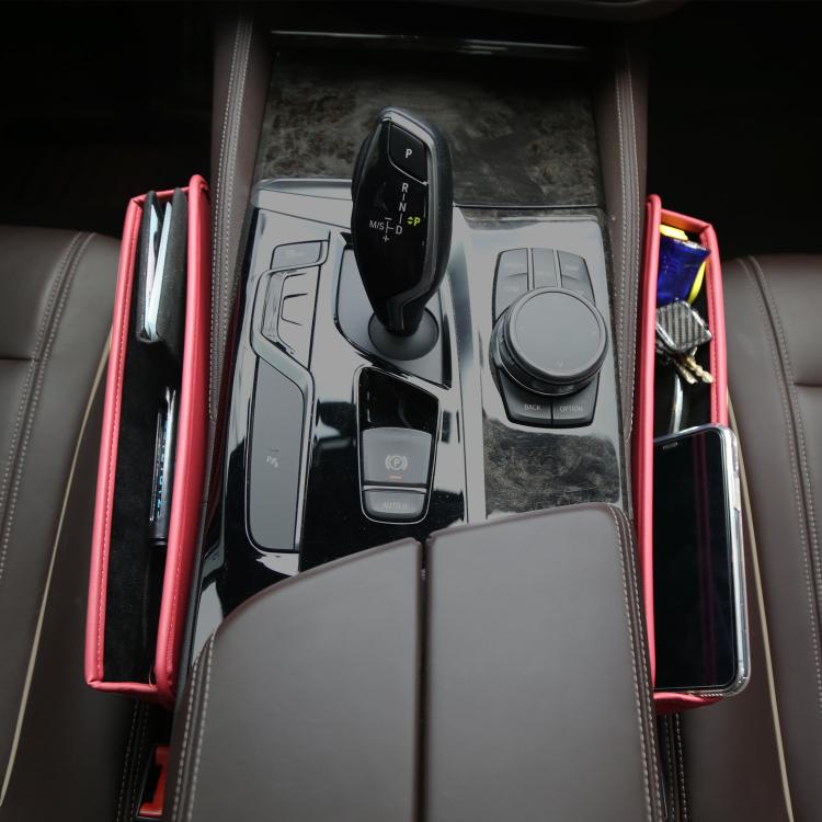 3311 2-in-1 Car Seat Gap Storage Box Gap Plug Strip Car Supplies(Brown)