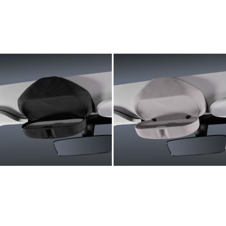 For Tesla Suede Leather Glasses Storage Box, Model: 2024 Model 3 Black