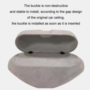 For Tesla Suede Leather Glasses Storage Box, Model: Model 3 Beige