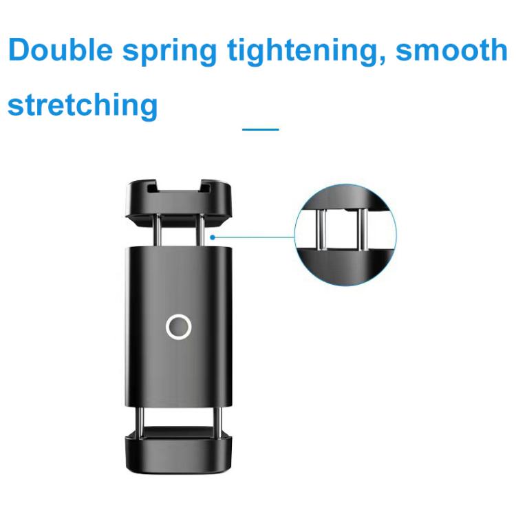 Telescopic Mobile Phone Extension Clamp with 1/4 Threaded Interface(Screw Hole + Ball Head)