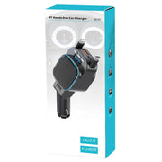 BC97 Dual Retractable Cable Car Charger Automobile Bluetooth MP3 Player