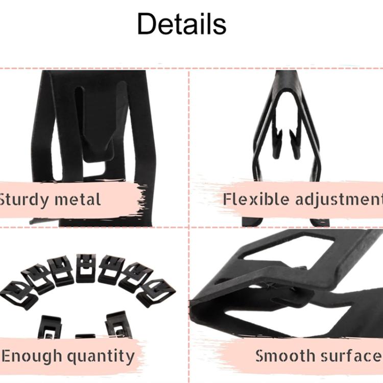 10pcs / Pack Universal For Car Dashboard Decorative Metal Clips