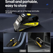 Portable Intelligent Digital Display Electric Air Pump Car Tires(Black)