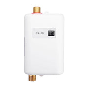 3000W Small Tankless Electric Water Heater For Kitchen Bathroom US Plug(White)