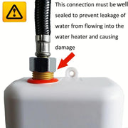 3000W Small Tankless Electric Water Heater For Kitchen Bathroom AU Plug(Gold)