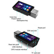 International Version AI Operation 4G Night Vision Remote Monitoring Driving Recorder(Front + Rear)