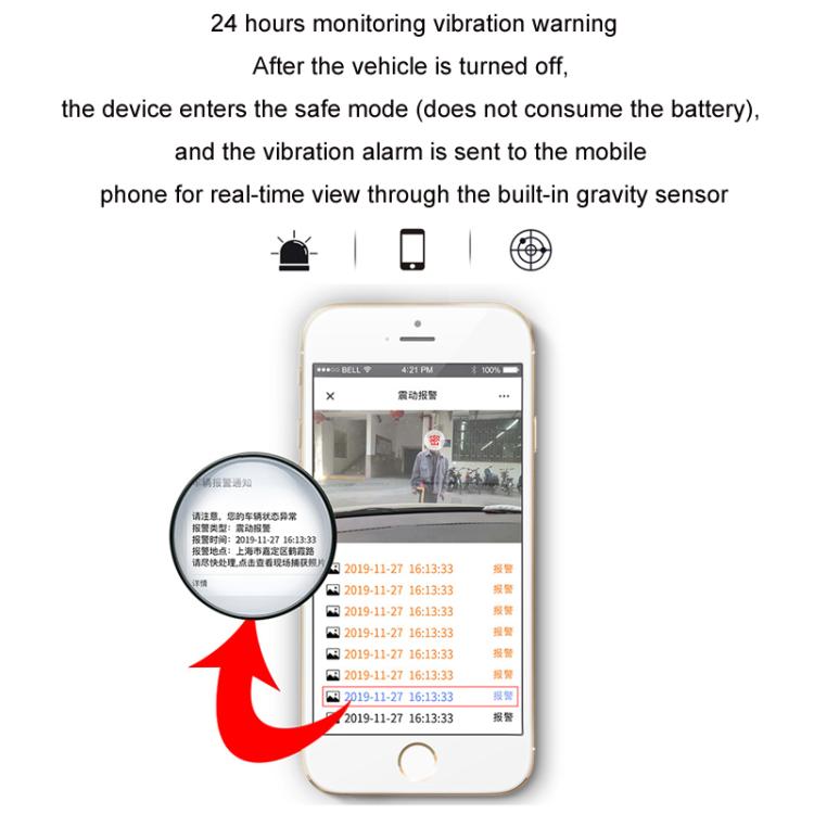 International Version AI Operation 4G Night Vision Remote Monitoring Driving Recorder(Front + Inside)