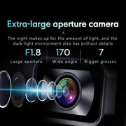 Anytek T1 PRO 3.2 Inch 2K HD Night Vision Car Recorder Hidden Car Camera Front And Rear Dual Recording