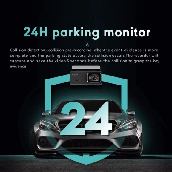 Anytek T1 PRO 3.2 Inch 2K HD Night Vision Car Recorder Hidden Car Camera Front And Rear Dual Recording