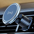 15W Car Magnetic Wireless Charging Phone Holder Alloy Base, Spec: Air Outlet Silver - free shipping - PMc TechLife - Order now!