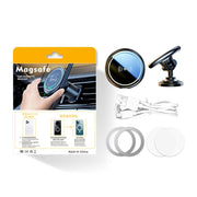 15W Car Magnetic Wireless Charging Phone Holder Alloy Base, Spec: Adhesive Black