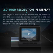 Anytek T3 PRO 2 inch 2K HD Night Vision Car Recorder Hidden Car Camera Front & Rear Dual Recording(Black)