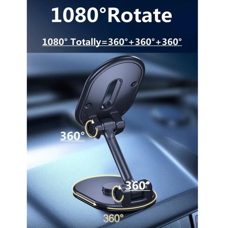 Foldable Magnetic Car Phone Holder Mount Multi-angle Adjustable Cellphone Navigation Bracket(Black)