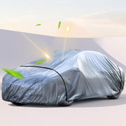 Car PE Film Water-resistant And Dustproof Four Seasons Universal Coat Cover, Size: L(Silver Gray)