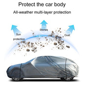 Car PE Film Water-resistant And Dustproof Four Seasons Universal Coat Cover, Size: M(Silver Gray)
