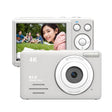 Anytek S7 4K HD Digital Camera Self-Timer Travel Camera Student Kids Card Camera(White) - free shipping - PMC TechLife - Order now!